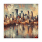 "City's Lively Brushstrokes" - Canvas