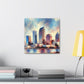 "Vibrant Urban Sunshine" - Canvas