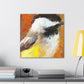 "Chickadee in Flux" - Canvas