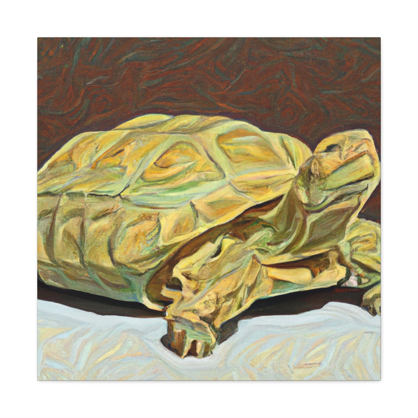 "Gorgeous Russian Tortoise" - Canvas