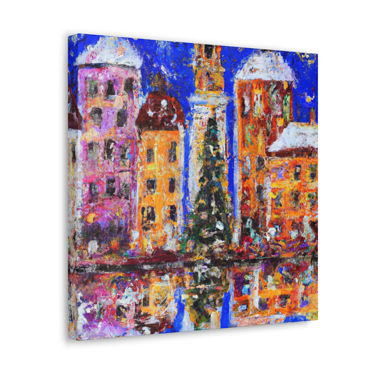 City Square Reflection - Canvas