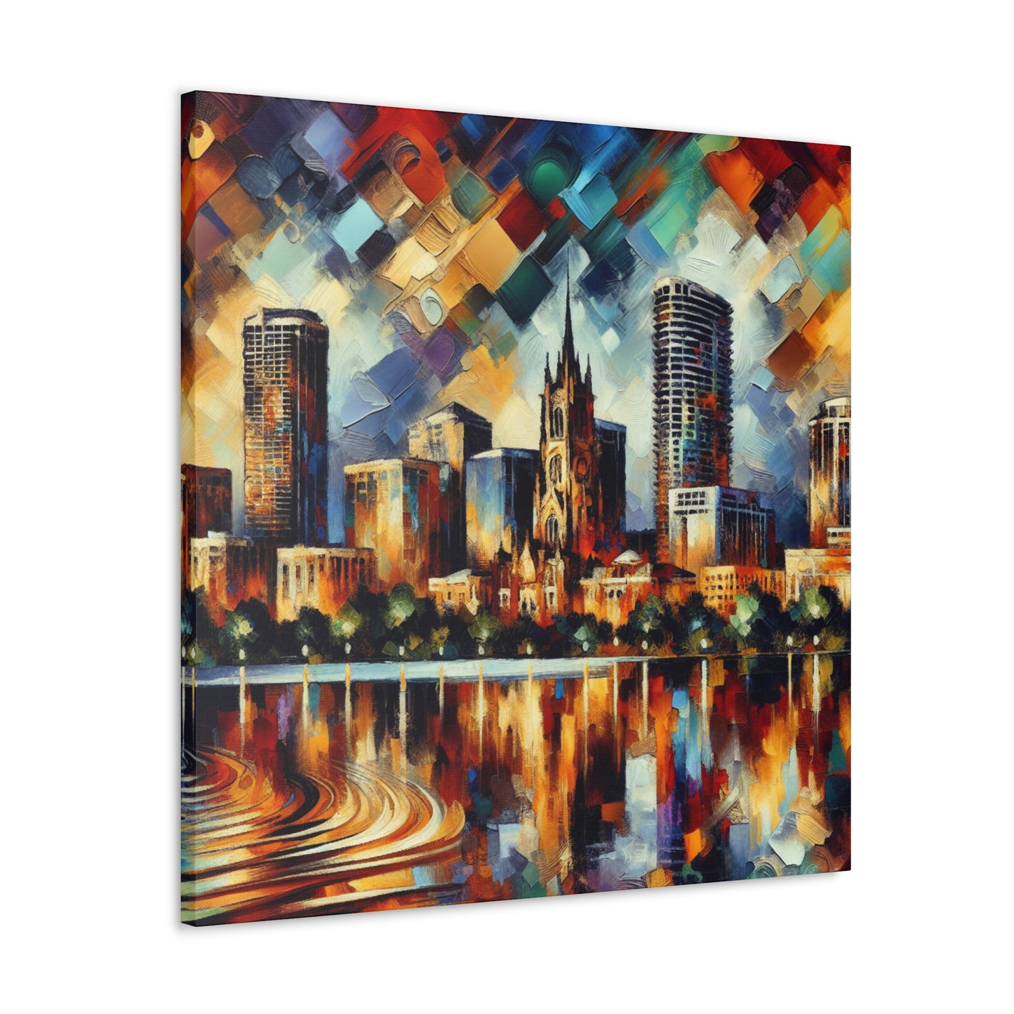 "Vibrant Visions: Orlando's Awakening" - Canvas