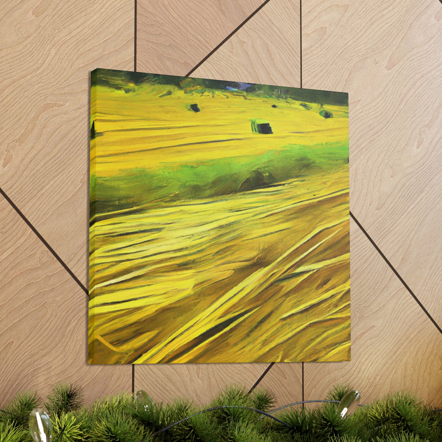 Sunlit Hay Field Dream - Canvas