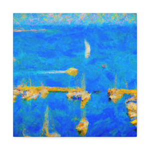 Marina in Impressionist Light - Canvas