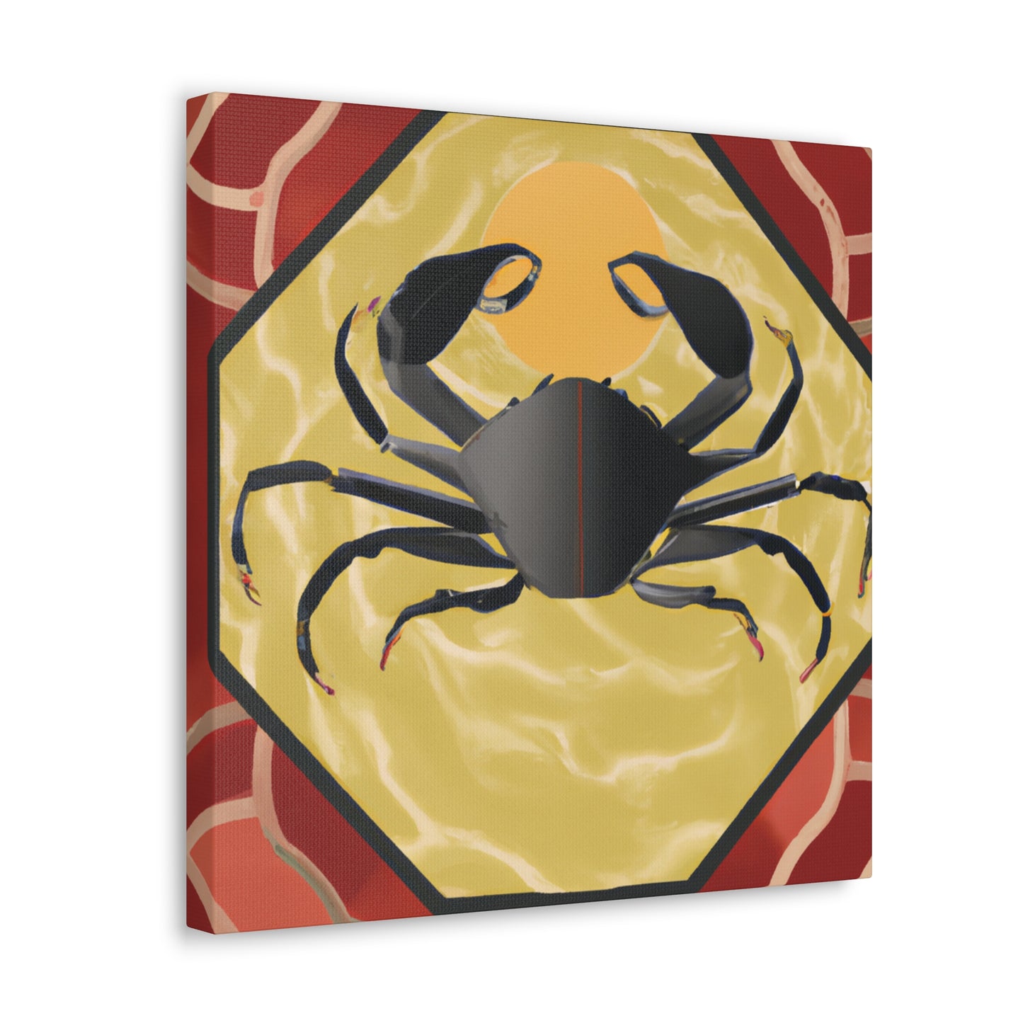 "Crab's Glamour Glows" - Canvas