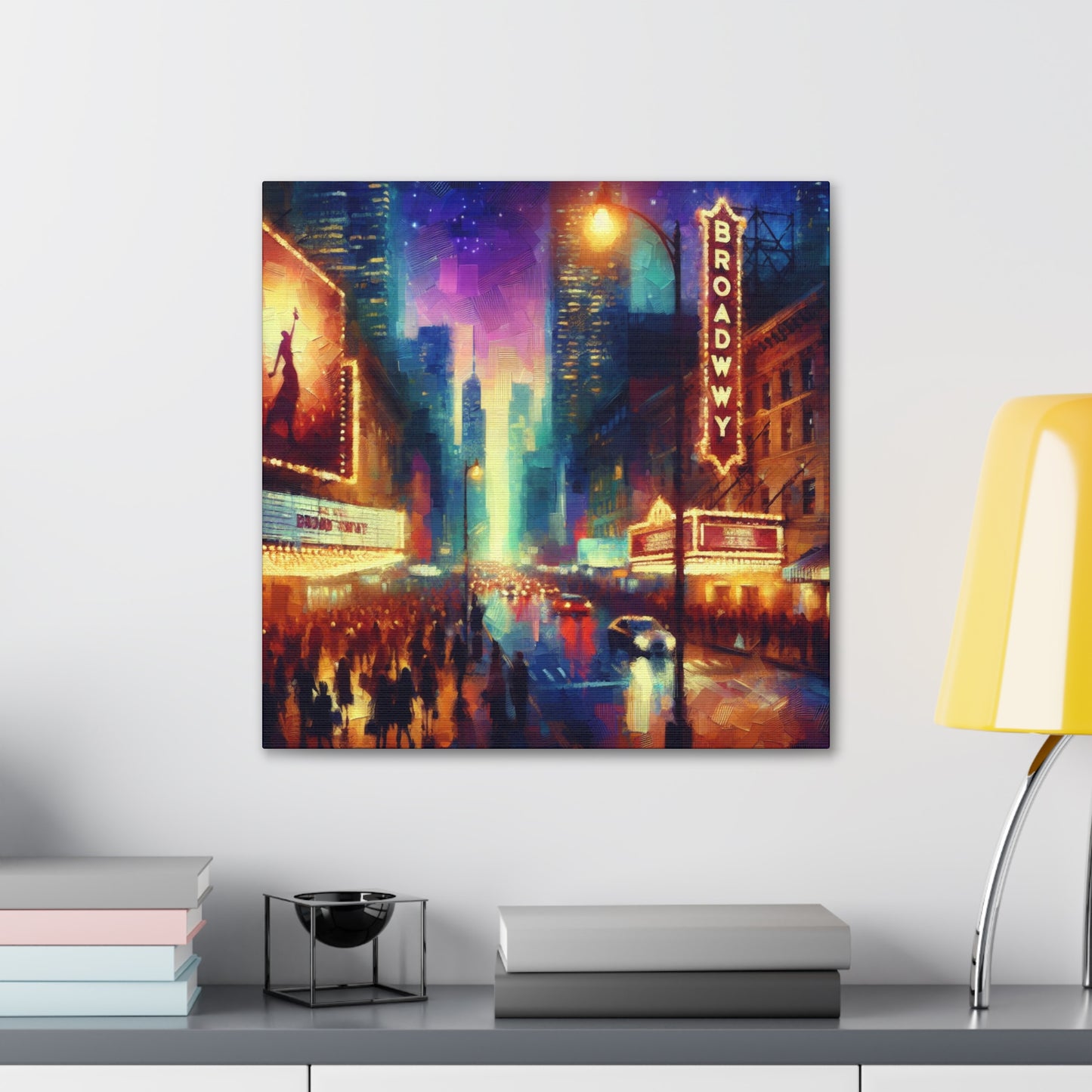 Gilded Broadway Serenade. - Canvas