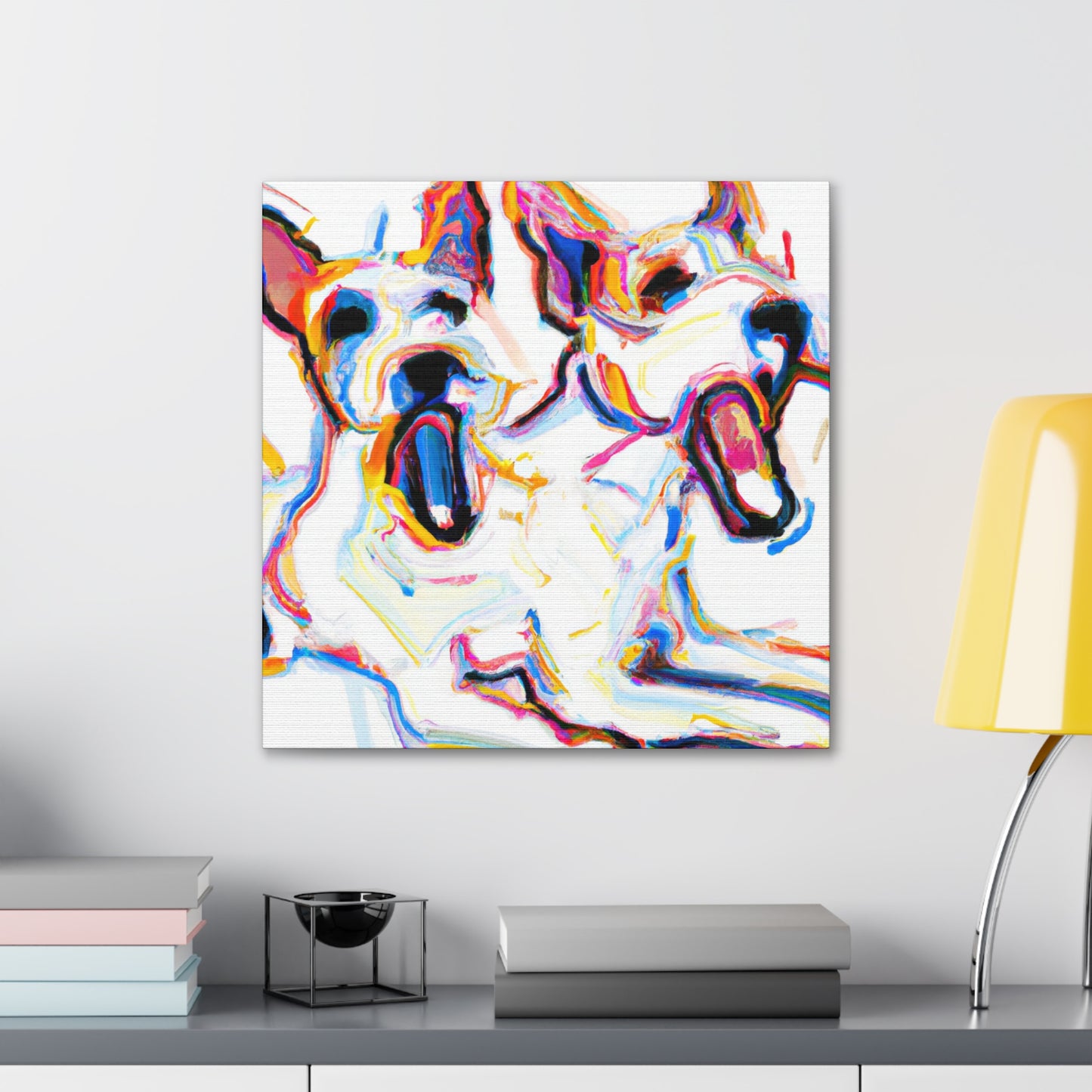 "Jack Russell, Vibrant Patina" - Canvas