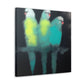 Parakeets in Abstraction - Canvas