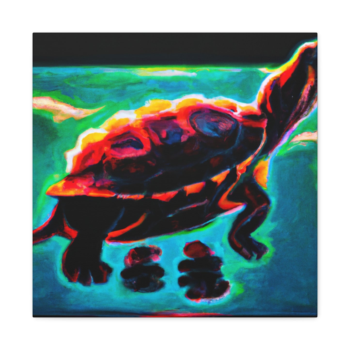 "Turtle of Art Deco" - Canvas