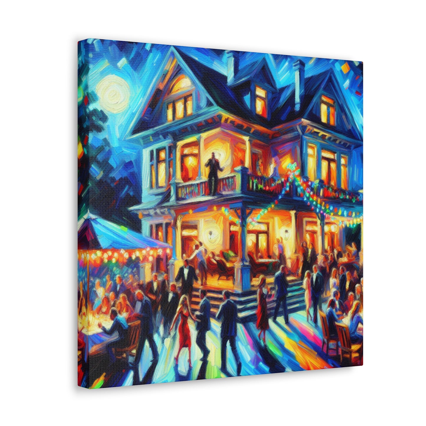 Revelry in Pulsating Hues - Canvas