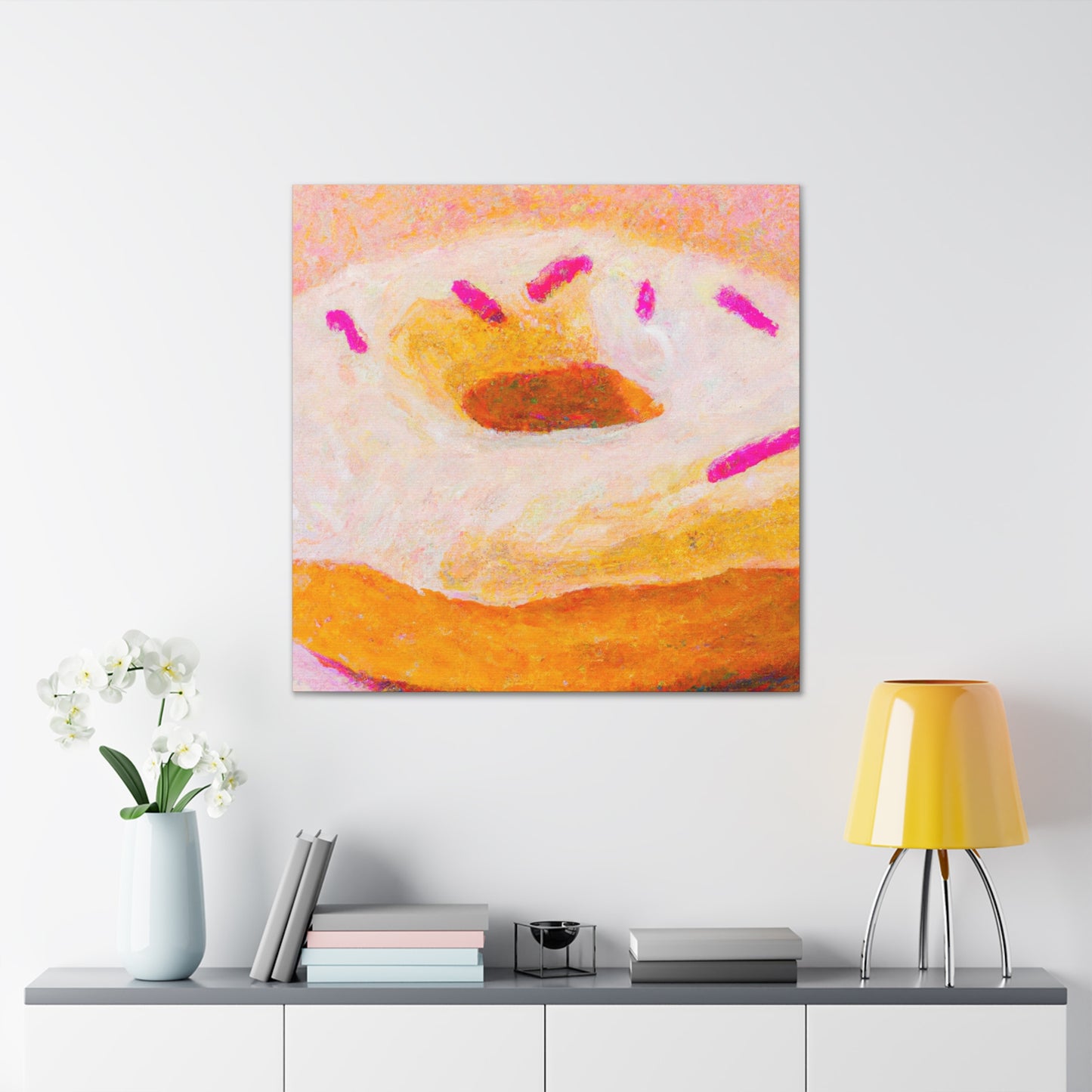 "Doughnut Delight Engulfed". - Canvas