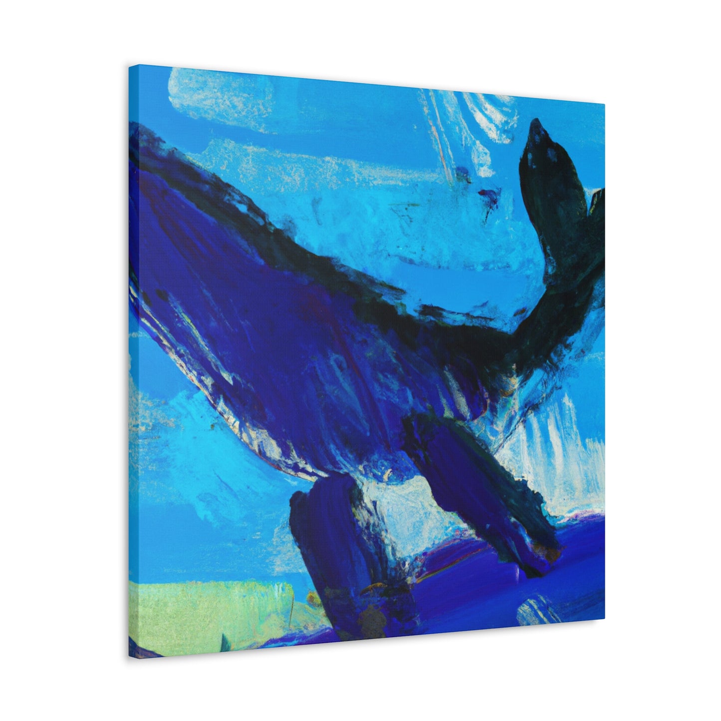 "Whale in Expressionism" - Canvas