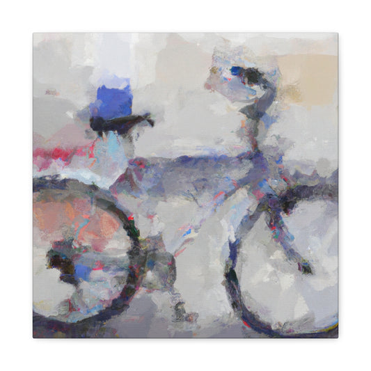 "Bicycle in Expressionism" - Canvas