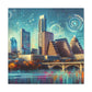 "Vibrant Austin Streets" - Canvas