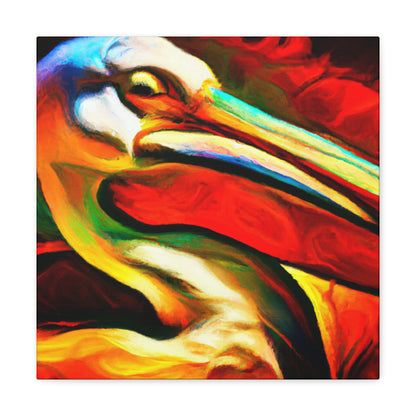 Pelican on the Shore - Canvas