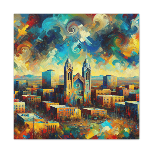 Desert Dreamscape Ablaze - Canvas