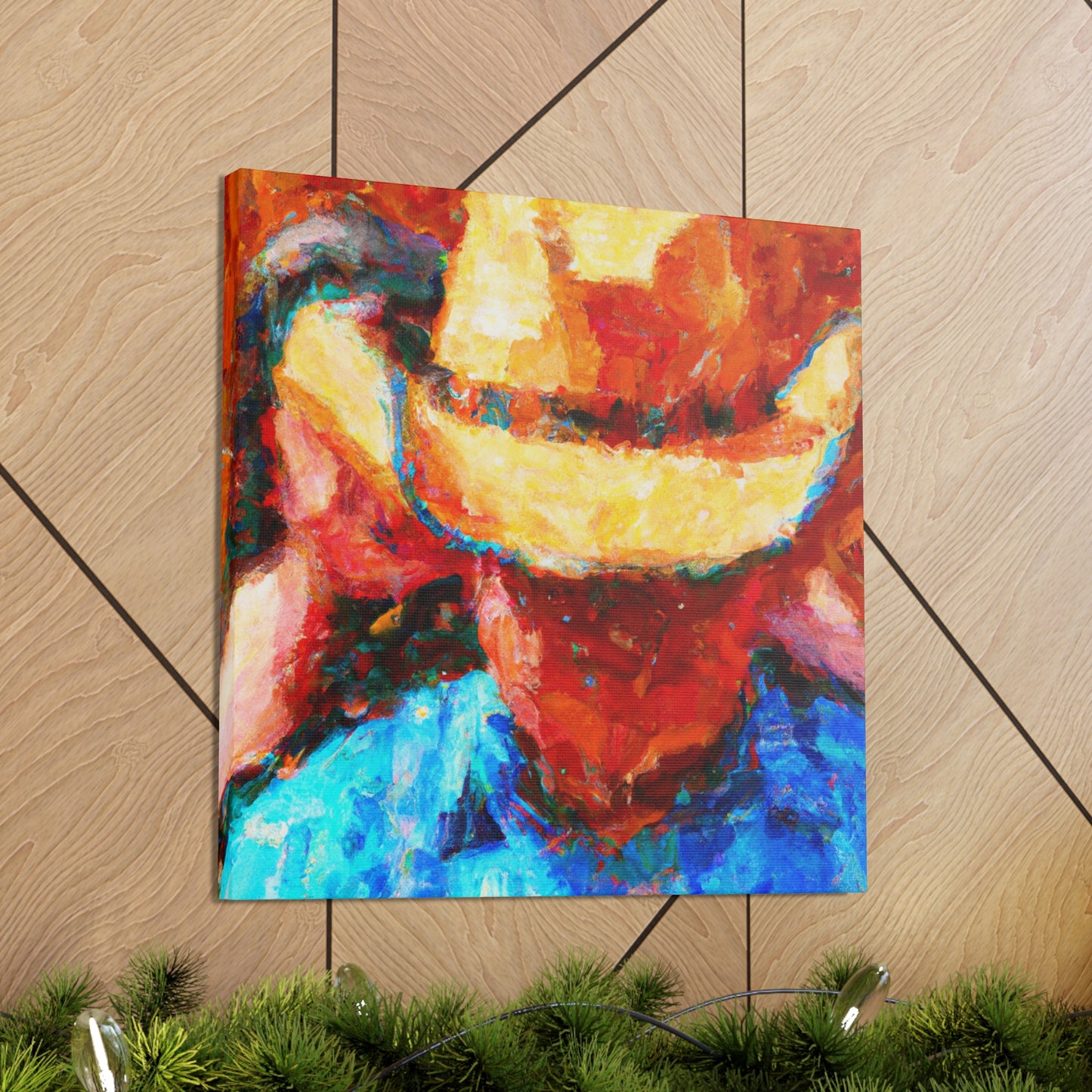 "Cowboy Hat Reminiscence" - Canvas