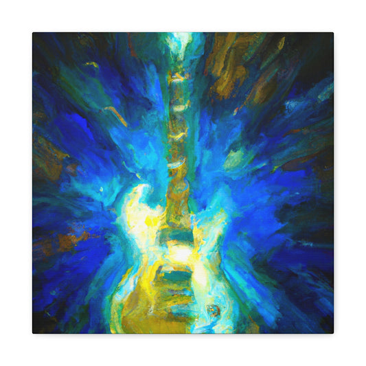 Electric Guitar Impressionism - Canvas