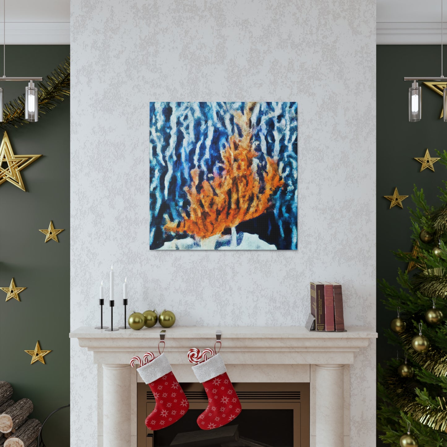 Coral in the Sky - Canvas