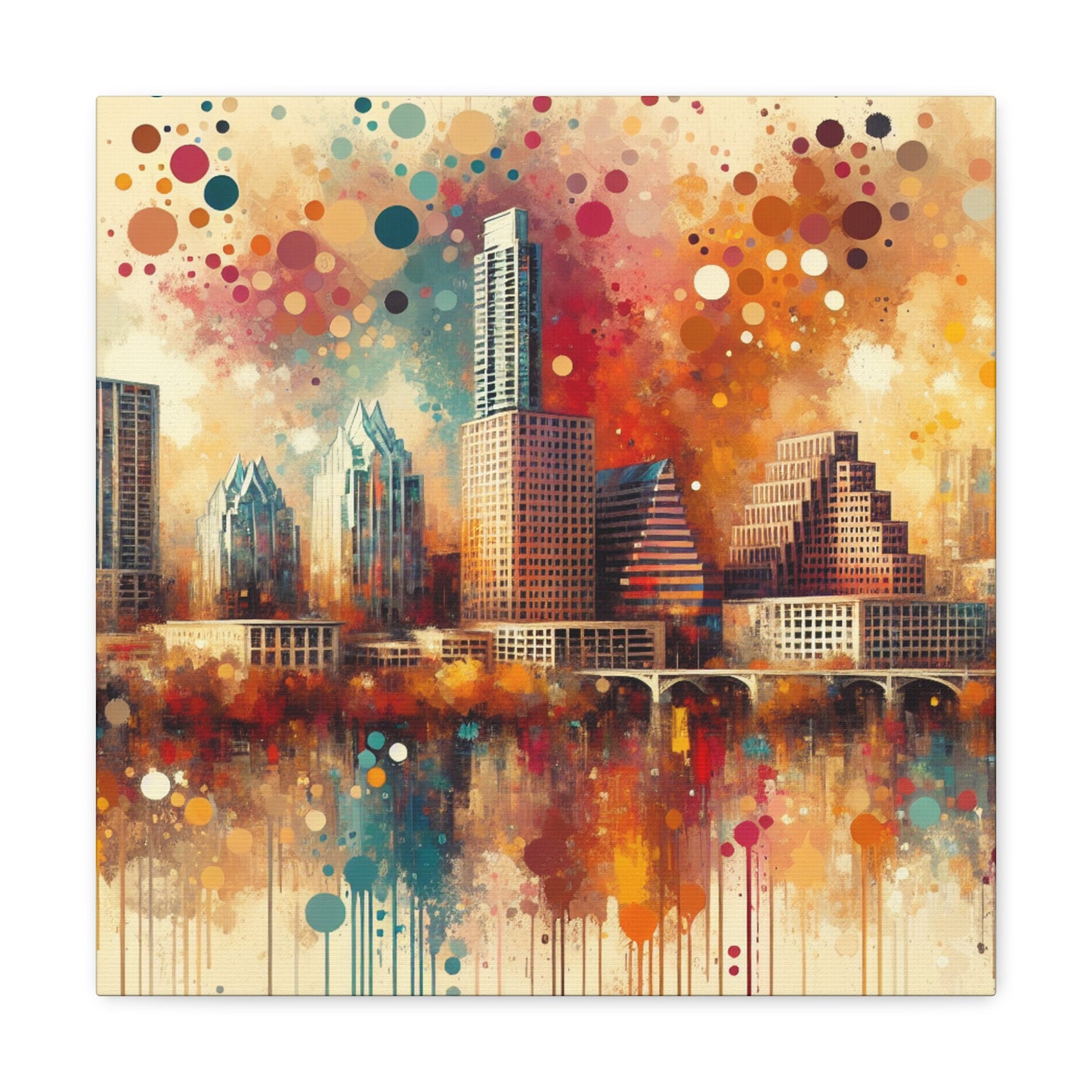 "Vibrant Urban Symphony" - Canvas