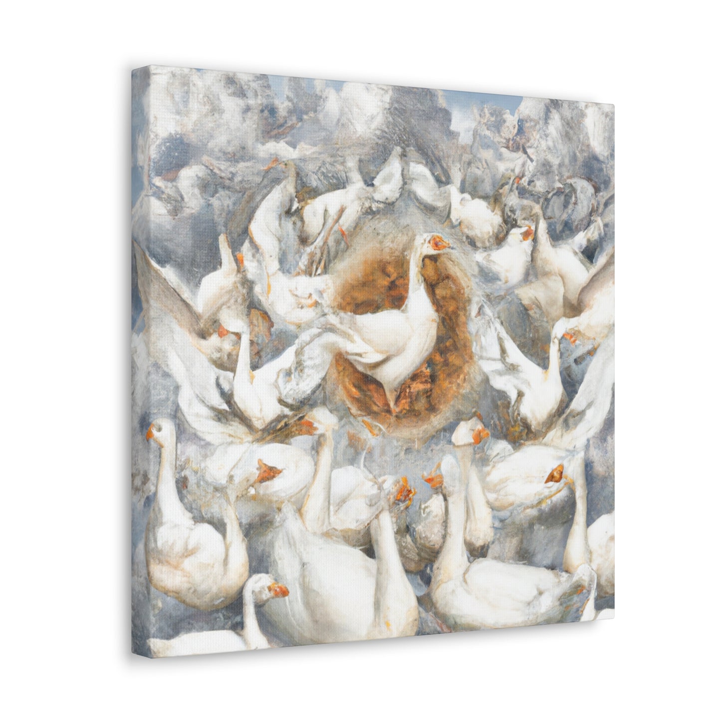 "Witnessing the Geese Dance" - Canvas