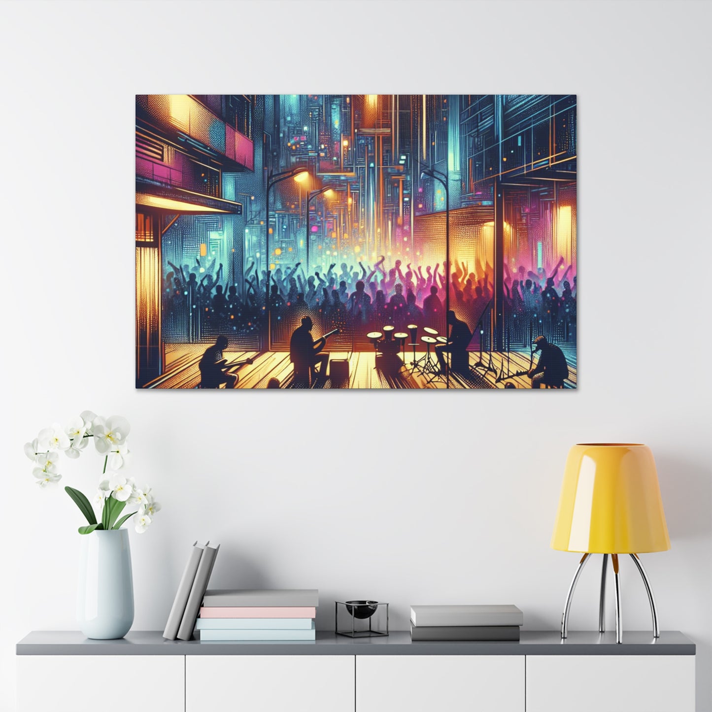 Resonating Rhythmic Revelry - Canvas