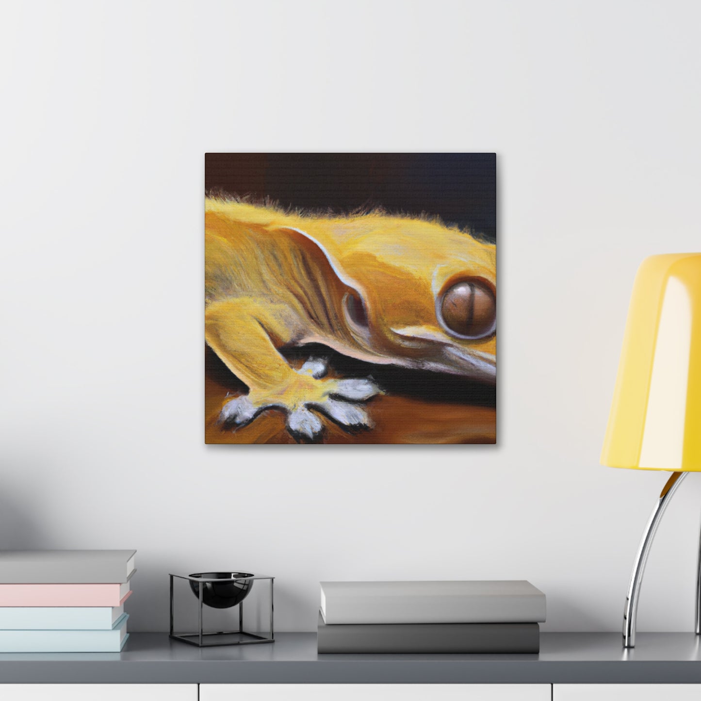 "Crested Gecko Hyperrealism" - Canvas