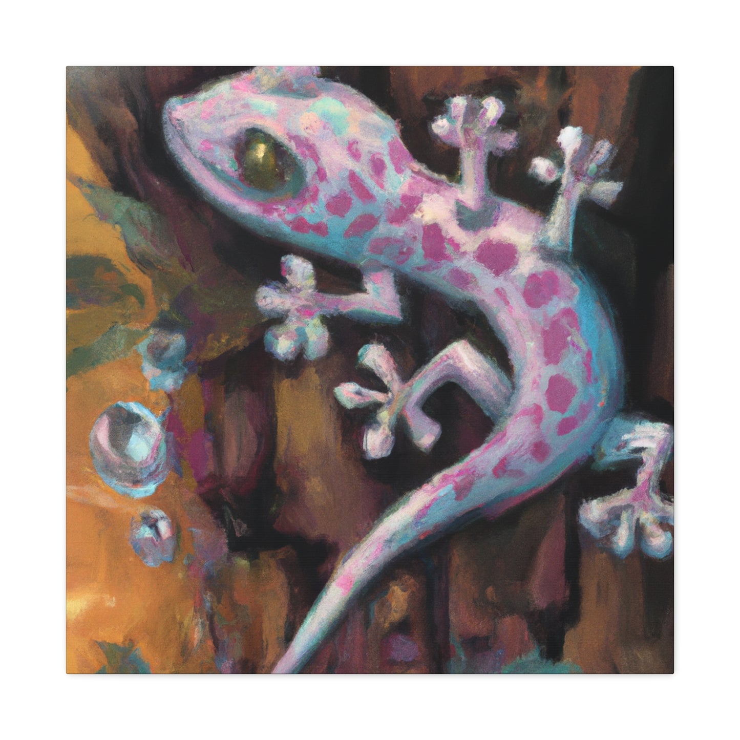 Gecko Inna Window. - Canvas