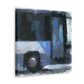 "Bus Ride in Monet" - Canvas