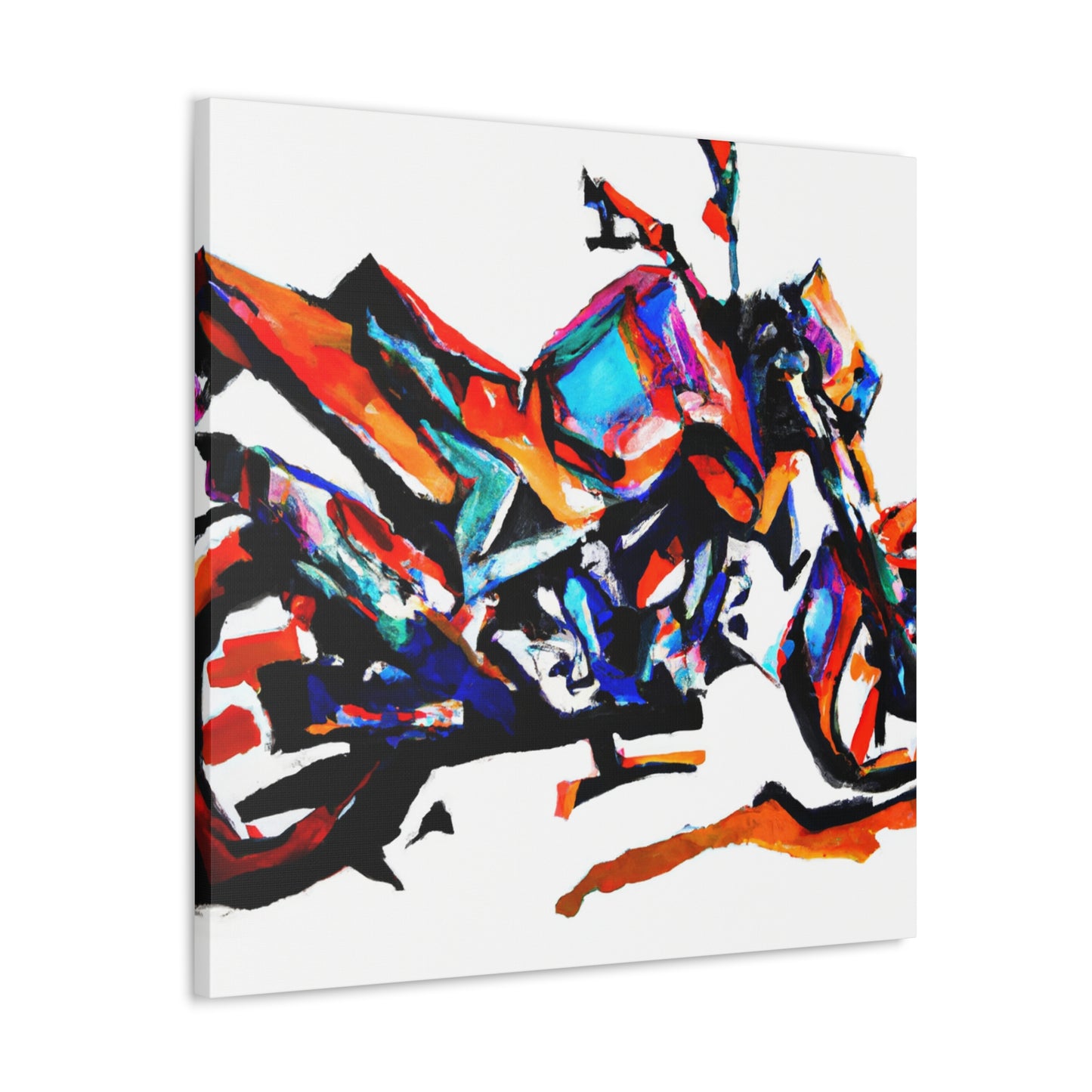 Motorcycle in Motion - Canvas