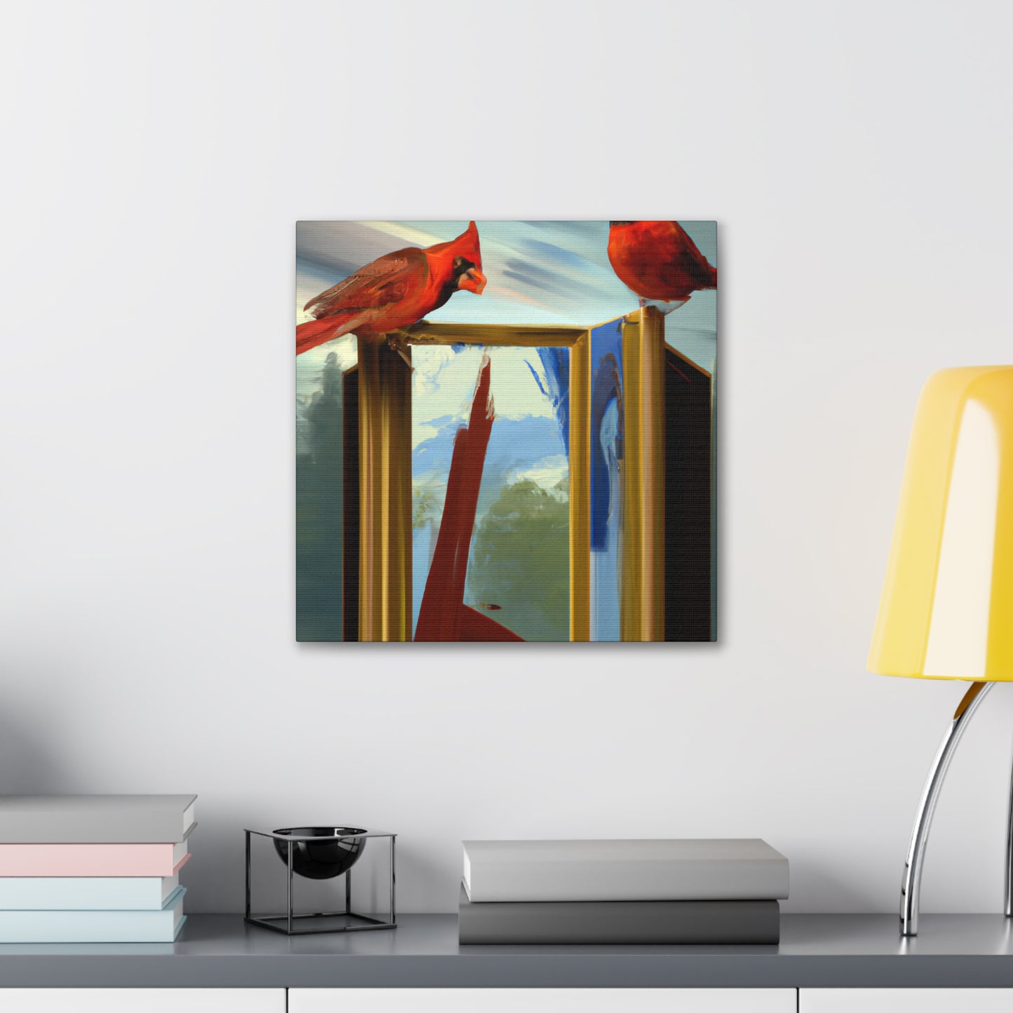 Cardinals in Dreamscape - Canvas