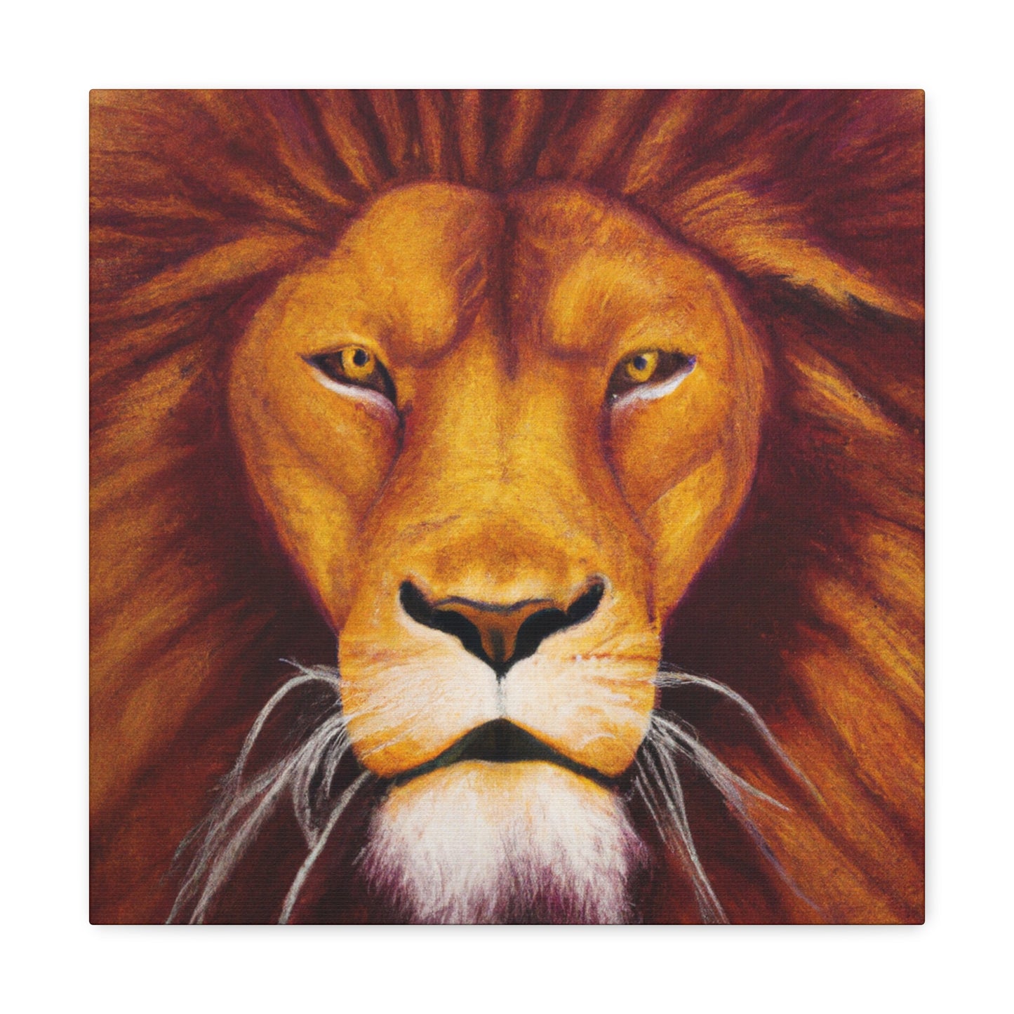 Lion in Hyperrealism - Canvas