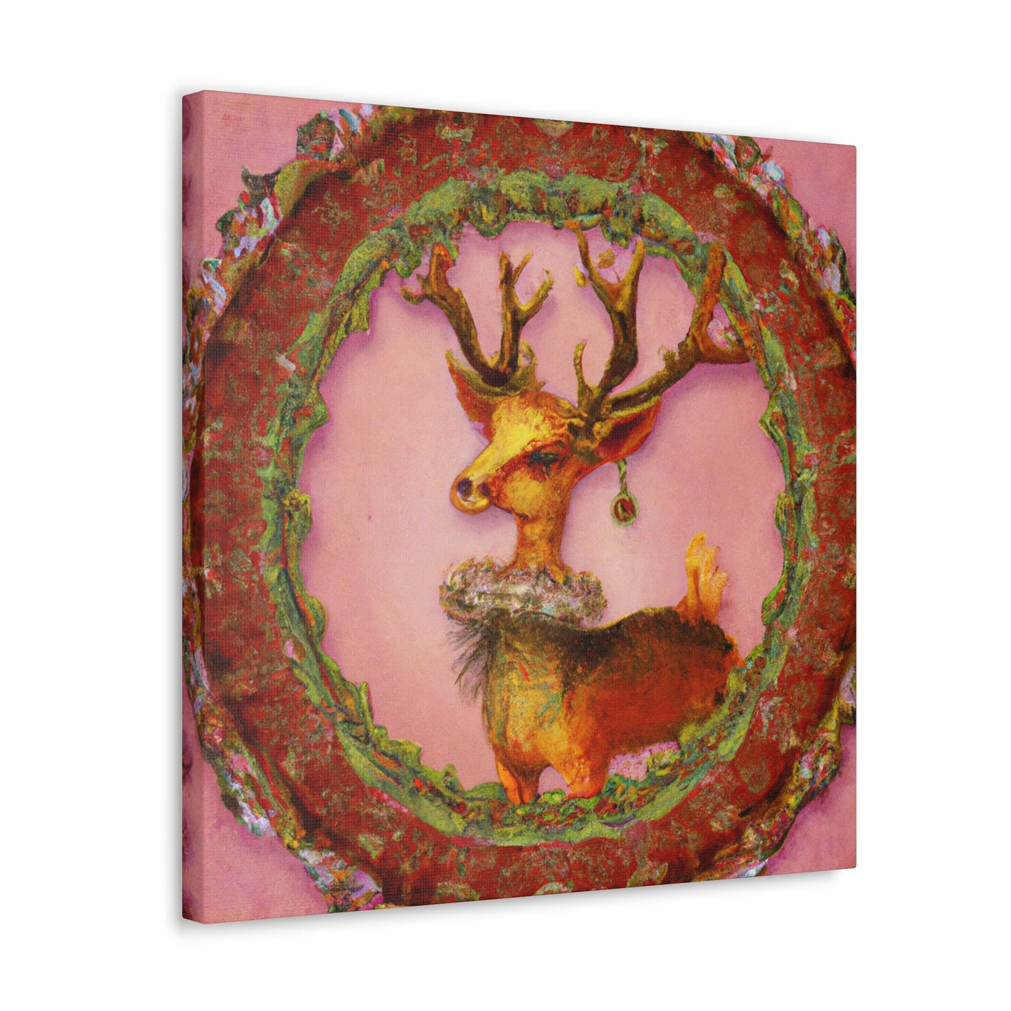 "Reindeer Reflection Rococo" - Canvas