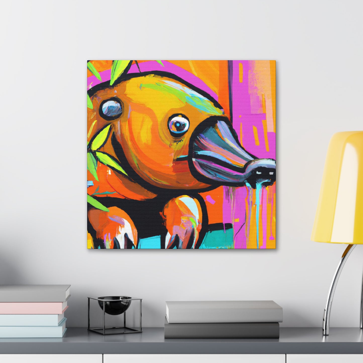 Platypus in Reflection - Canvas