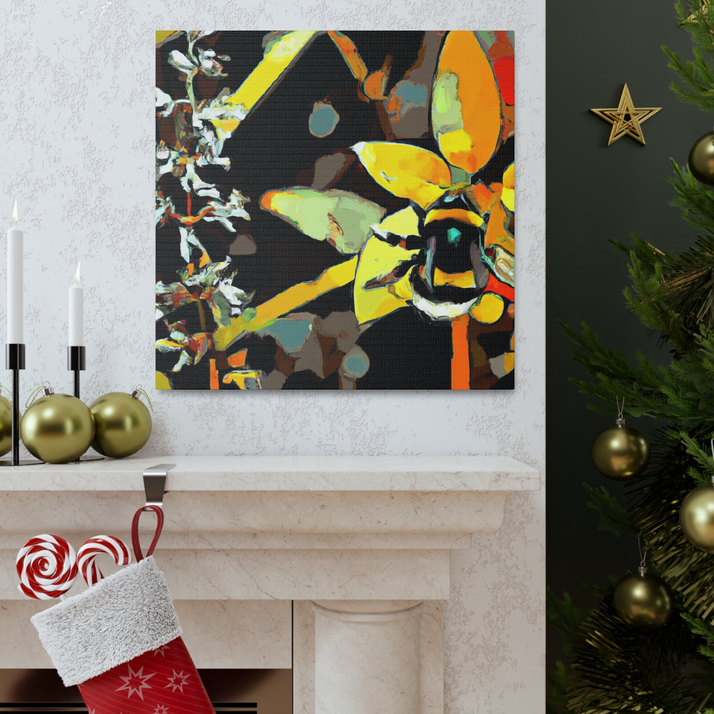 "Bumblebee Sparkles Brightly" - Canvas