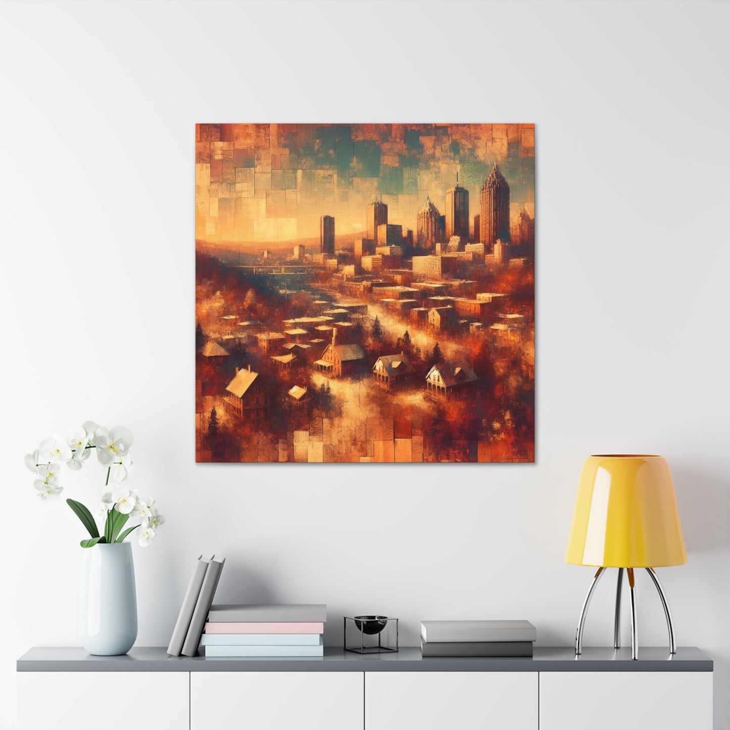 "Urban Symphony Unveiled" - Canvas