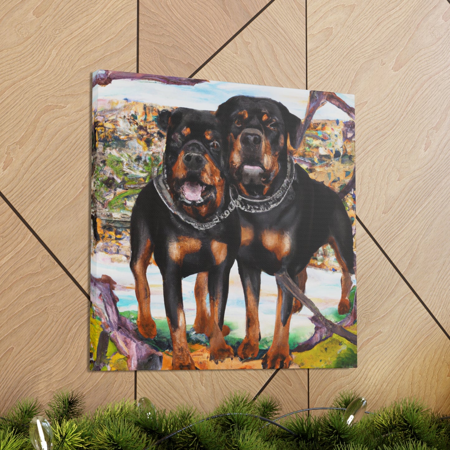 "Feral Rottweiler Vision" - Canvas