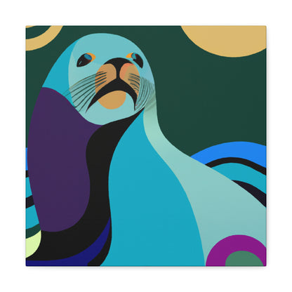 "Sea Lion in Jazz Age" - Canvas