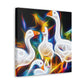 "Geese in Flight Abstraction" - Canvas