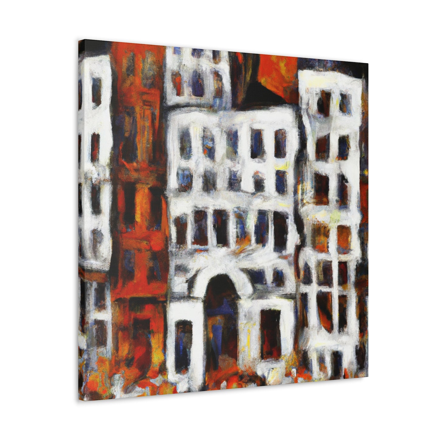 Baroque Abstract Reflection - Canvas