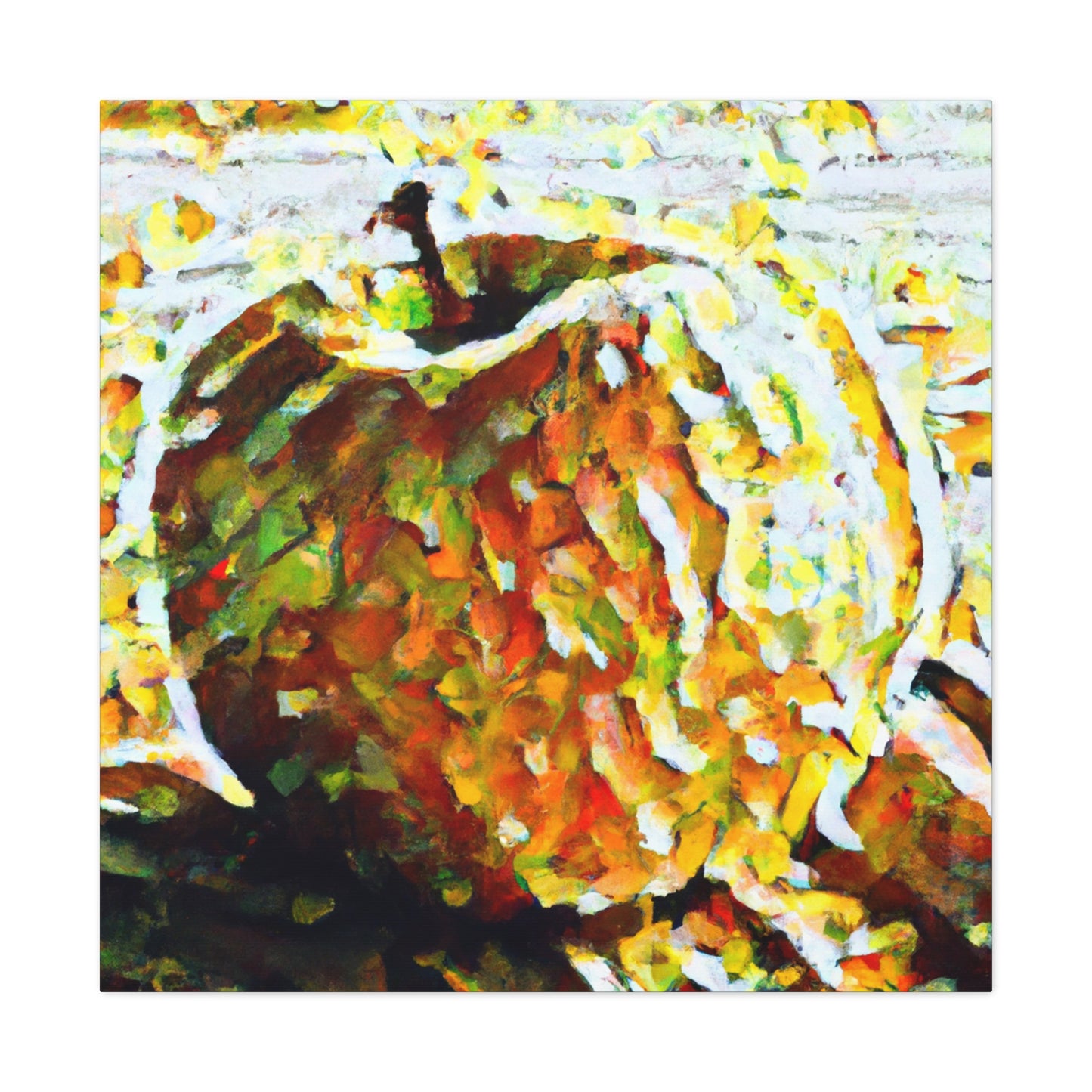 "Apple in Post-Impressionism" - Canvas