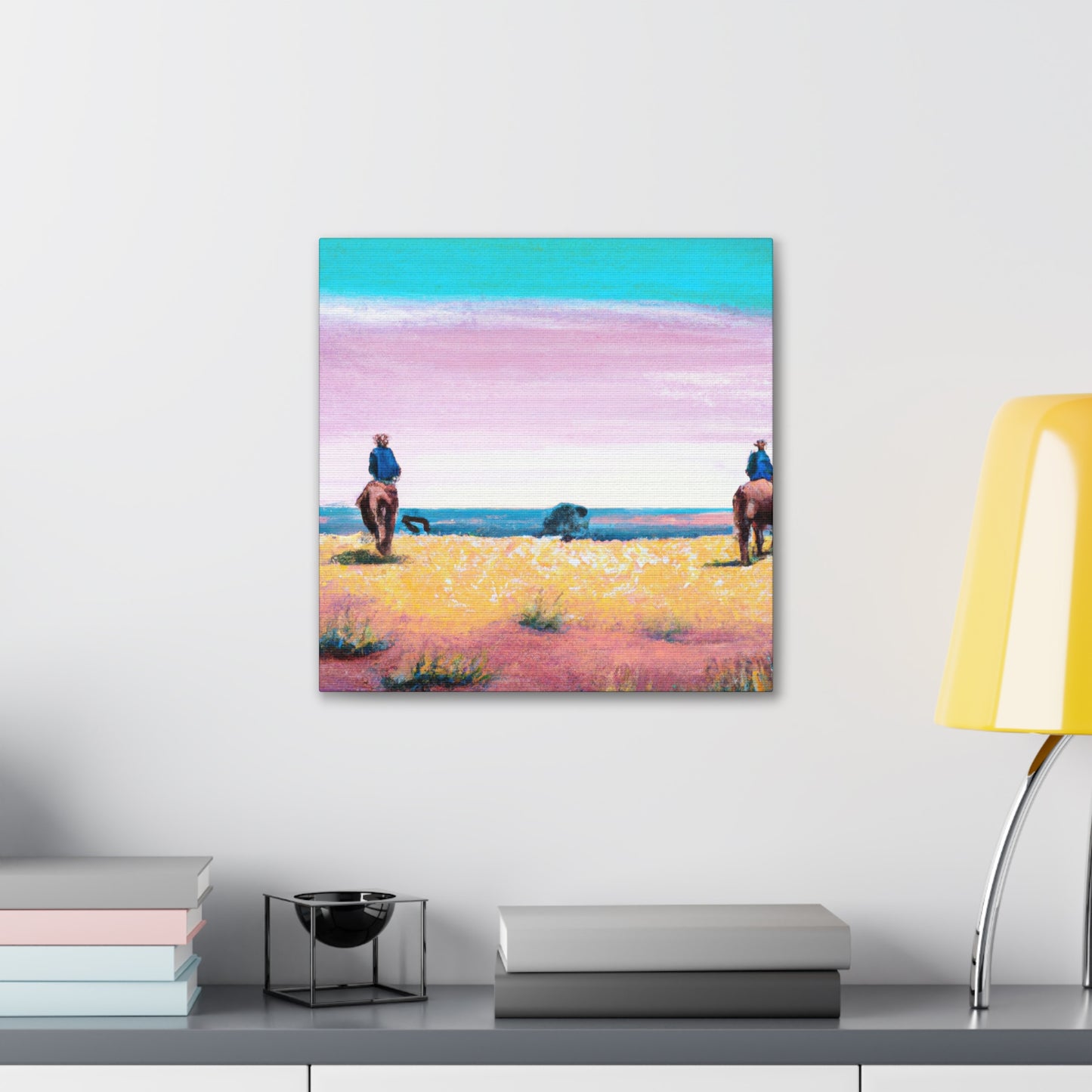 "Horses in Pastures Dreaming" - Canvas