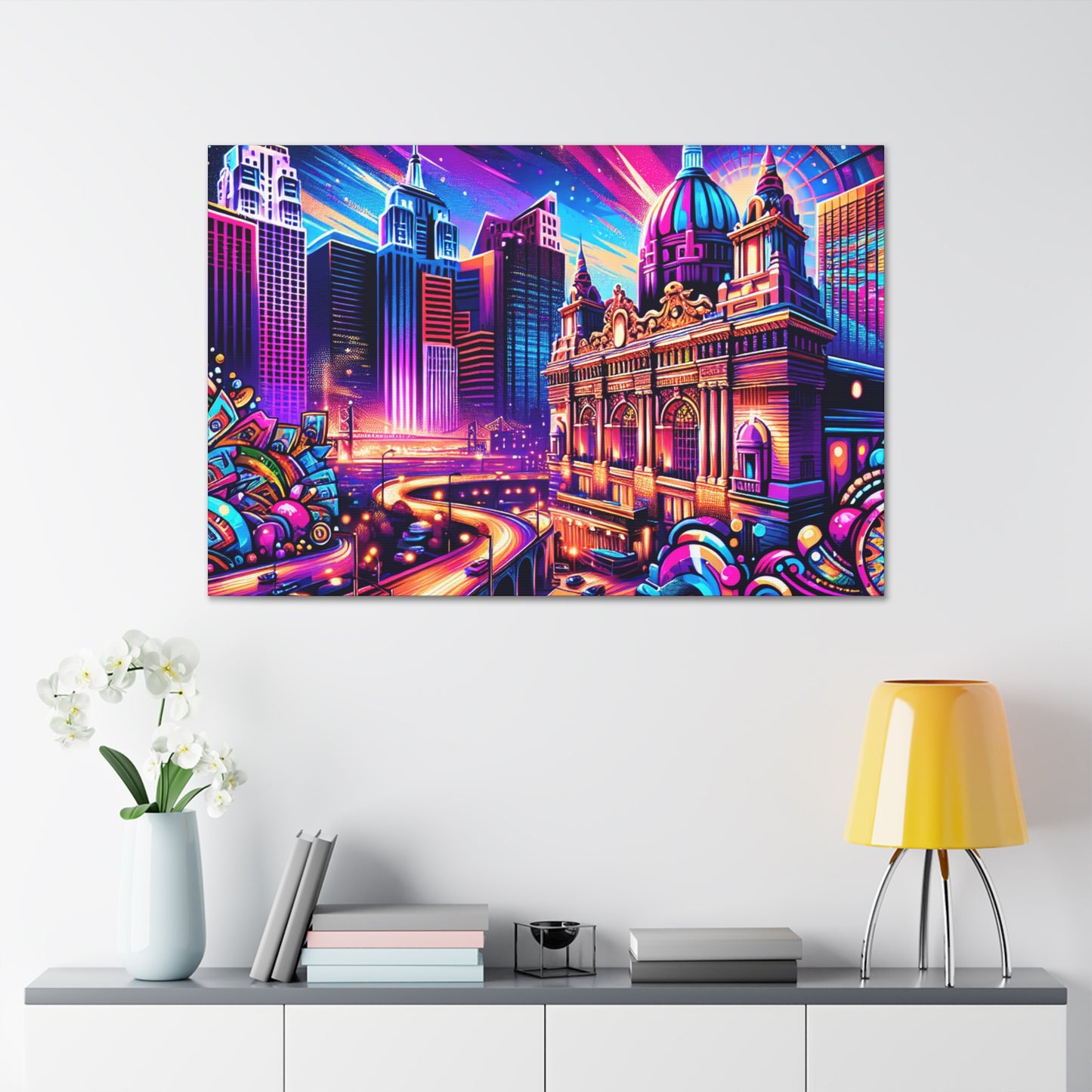 High Stakes Cityscape - Canvas