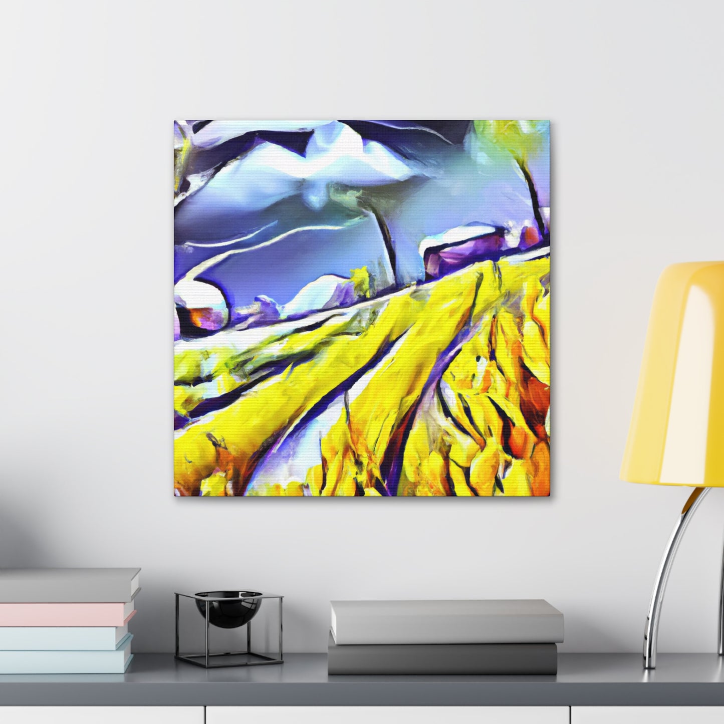 Crop Fields Ablaze - Canvas