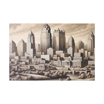 "City Symphony's Renaissance Splendor" - Canvas