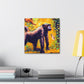 "Chimp Impressionism Scene" - Canvas