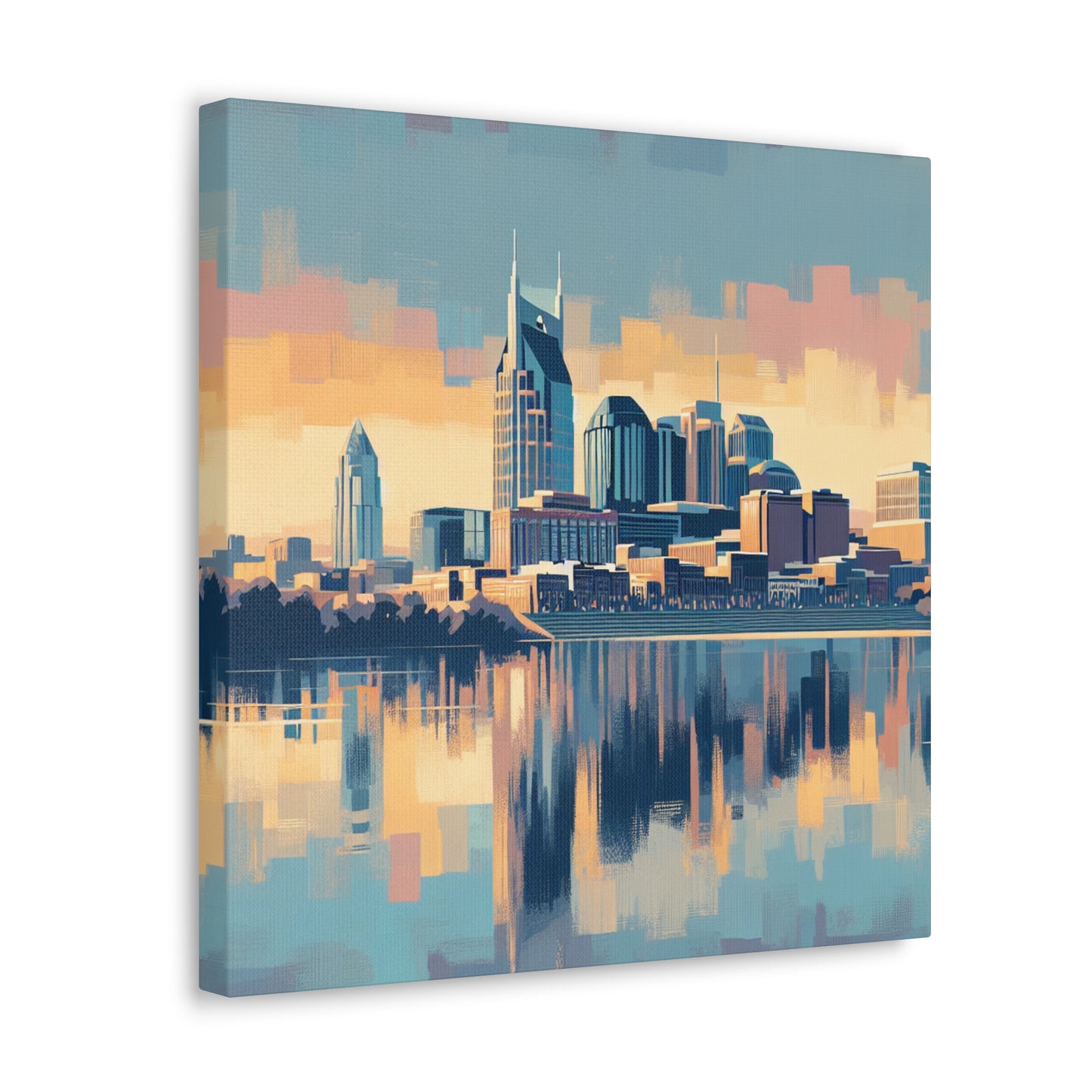 "Melodic Cityscape Medley" - Canvas