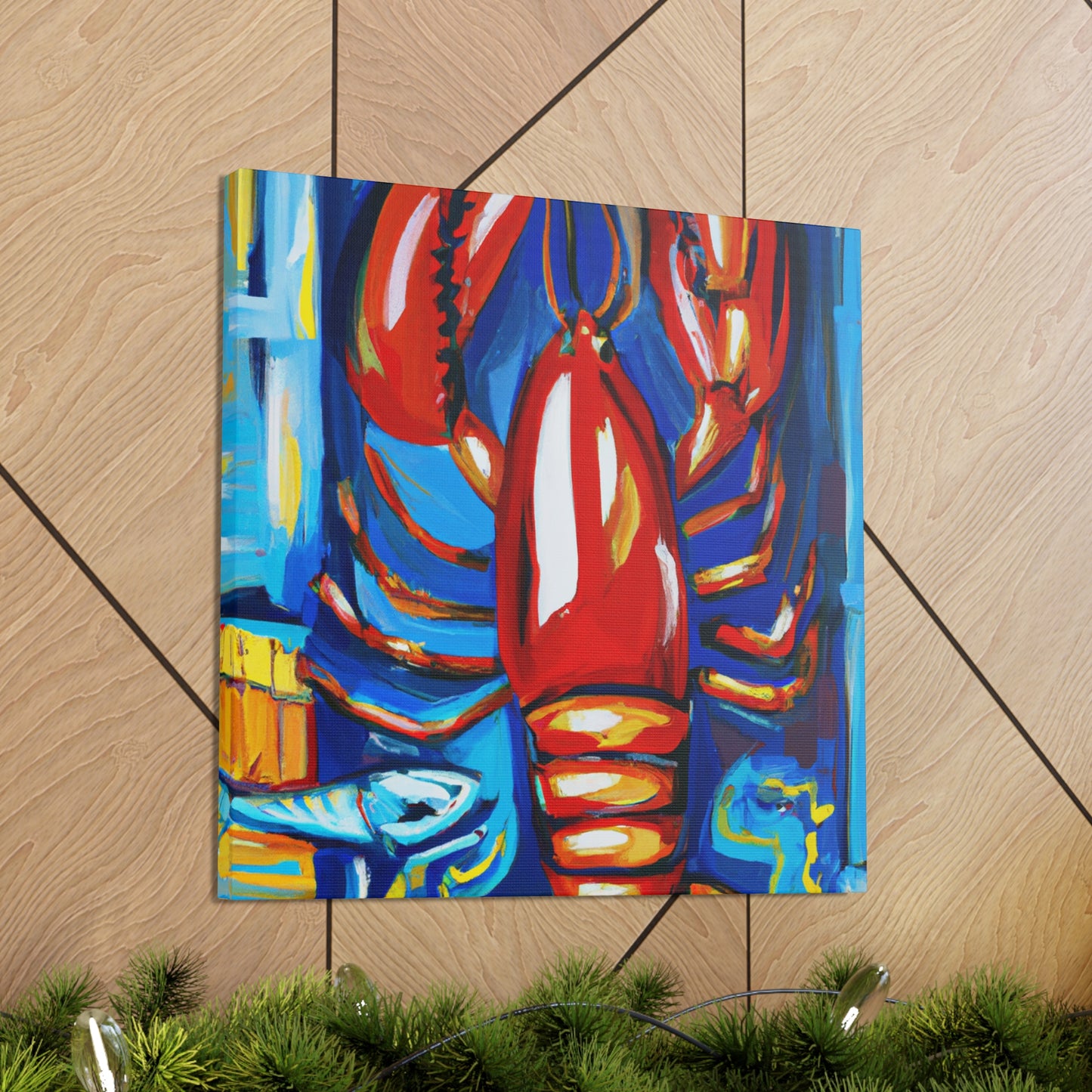 Lobster's Captivating Colors - Canvas