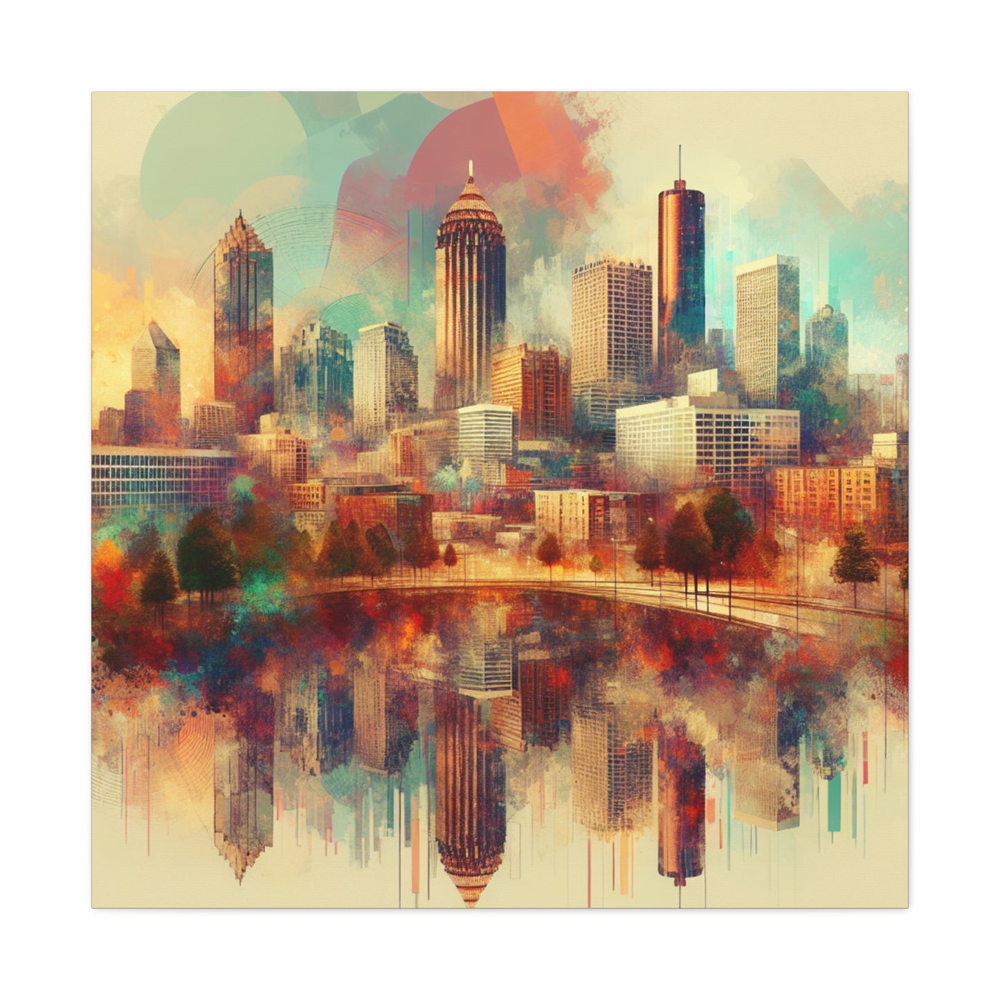 "Southern Skylines Unveiled" - Canvas