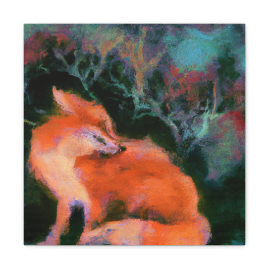 Dhole in Impressionism - Canvas